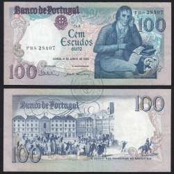 100 Escudos 1985 Bocage 04/06/1985, 100$00 Cem Escudos 04/06/1985 Chapa:8 Banco de Portugal, (C), Pick 178e