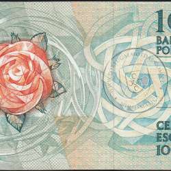 100 Escudos Fernando Pessoa 24.11.1988, One Hundred Escudos 24 november 1988 Plate 9 - Bank of Portugal, (PC), Pick 179f