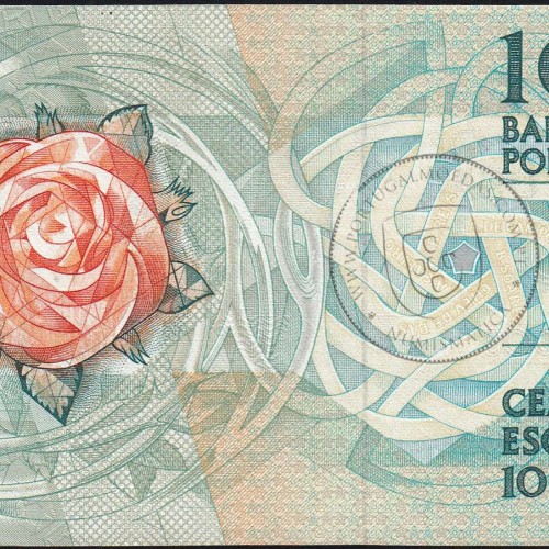 100 Escudos Fernando Pessoa 24.11.1988, One Hundred Escudos 24 november 1988 Plate 9 - Bank of Portugal, (PC), Pick 179f