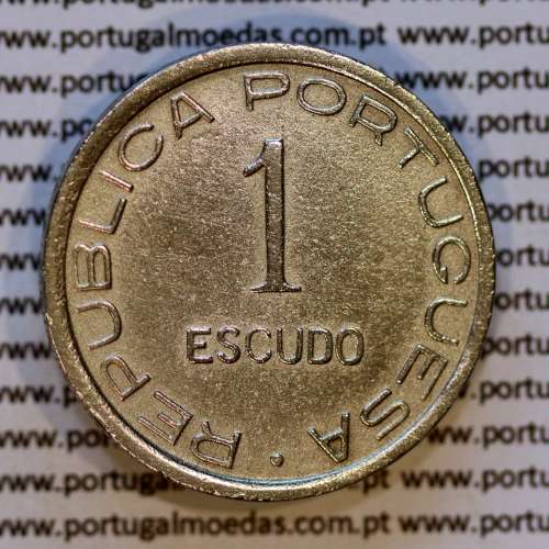 1 Escudo 1948 alpaca de São Tomé e Príncipe, 1$00 alpaca 1948 S. Tomé e Príncipe, (MBC+), World Coins Saint Thomas e Prince KM 9