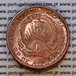 50 Kwanzas 1991 cobre, Republica Popular de Angola, (Bela/Soberba), World Coins Angola KM 91