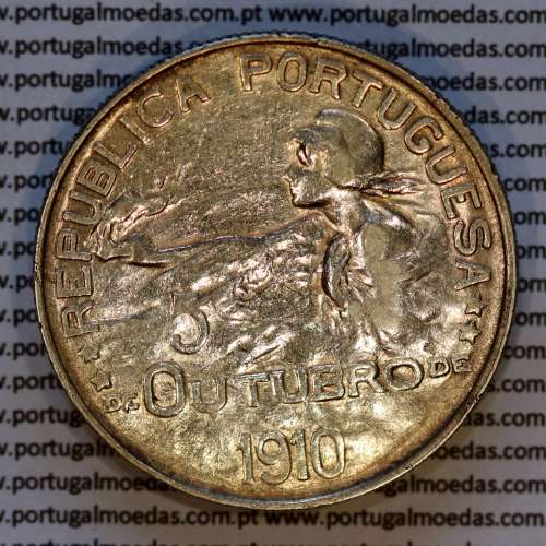 Portugal, 1 Escudo 5 October 1910 silver, 1 Escudo 1914 commemorating the Implantation of the Republic, W.C. Portugal KM 560