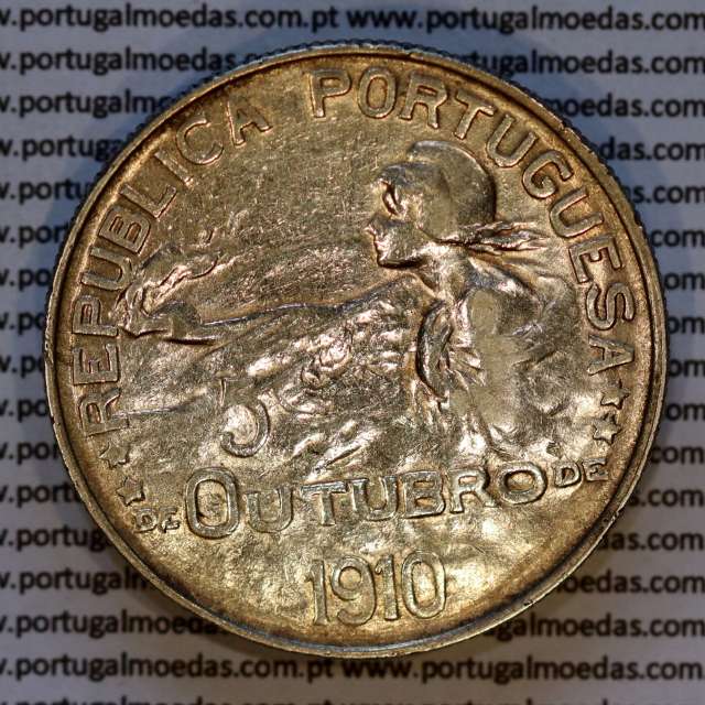 Portugal, 1 Escudo 5 October 1910 silver, 1 Escudo 1914 commemorating the Implantation of the Republic, W.C. Portugal KM 560