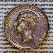 Portugal, silver coin of 500 réis 1910 D. Manuel II, commemorative of the Peninsular War, (VF+/XF), World Coins Portugal KM 556