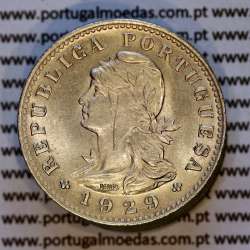 20 Centavos 1929 alpaca de São Tomé e Príncipe Ex-colónia Portuguesa, (Bela), World Coins Saint Thomas & Prince Island KM 3