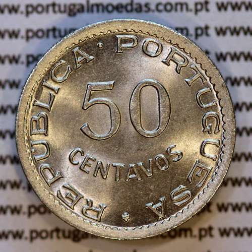 50 Centavos 1949 Nickel brass of Cape Verde, 50 Centavos 1949, former Portuguese colony, (UNC), World Coins Cape Verde KM6