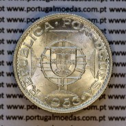 Cape Verde, Silver coin of 10 escudos 1953 of Former portuguese Colony Cape verde, (UNC), World Coins Cape Verde KM 10 02