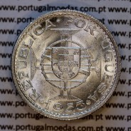 Cape Verde, Silver coin of 10 escudos 1953 of Former portuguese Colony Cape verde, (UNC), World Coins Cape Verde KM10b