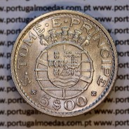 Saint Thomas & Prince, Copper-nickel coin 5 escudos 1971, 5$00 escudos 1971, Former Portuguese Colony, (UNC), WorldCoins KM 22