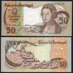 Nota de 50 Escudos 1980 Infanta D.Maria, 50$00 01/02/1980 Chapa: 9 - Banco de Portugal (Pouco Circulada), Pick 174