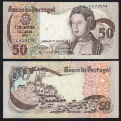 Nota de 50 Escudos 1968 Infanta D.Maria, 50$00 28/05/1968 Chapa: 9 - Banco de Portugal (Circulada), Pick 174