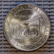 Macau, 20 Patacas 1974, silver coin commemorative of Macau-Taipa Bridge, former Portuguese colony (UNC), WorldCoins Macao KM8c