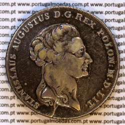 Poland, silver coin, Talar koronny - 6 Złotych 1794- Stanisław August Poniatowski, Warszawa, World Coins Poland KM 216d