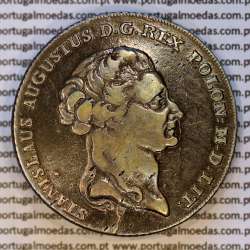 Poland, silver coin, Talar koronny - 6 Złotych 1794- Stanisław August Poniatowski, Warszawa, World Coins Poland KM 216j