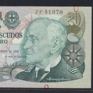 20 Escudos 1978 Gago Coutinho 13/09/1978, 20$00 Vinte Escudos 13/09/1978 Chapa:9 Banco de Portugal, (C), Pick 176a