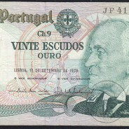 20 Escudos 1978 Gago Coutinho 13/09/1978, 20$00 Vinte Escudos 13/09/1978 Chapa:9 Banco de Portugal, (C), Pick 176a