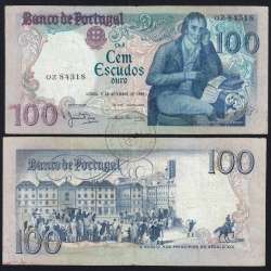 100 Escudos 1980 Bocage 02/09/1980, 100$00 Cem Escudos 02/09/1980 Chapa:8 Banco de Portugal, (C), Pick 178a