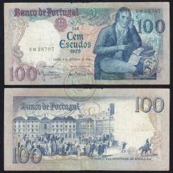 100 Escudos 1980 Bocage 02/09/1980, 100$00 Cem Escudos 02/09/1980 Chapa:8 Banco de Portugal, (C), Pick 178a
