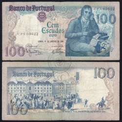 100 Escudos 1984 Bocage 31/01/1984, 100$00 Cem Escudos 31/01/1984 Chapa:8 Banco de Portugal, (C), Pick 178c