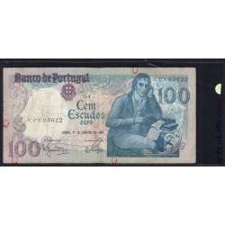 100 Escudos 1984 Bocage 31/01/1984, 100$00 Cem Escudos 31/01/1984 Chapa:8 Banco de Portugal, (C), Pick 178c
