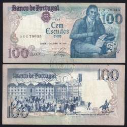 100 Escudos 1985 Bocage 04/06/1985, 100$00 Cem Escudos 04/06/1985 Chapa:8 Banco de Portugal, (C), Pick 178e