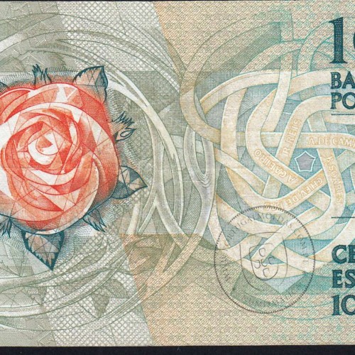 100 Escudos 1987 Fernando Pessoa 12/02/1987, 100$00 Cem Escudos 12/02/1987 Chapa:9 Banco de Portugal, (C), Pick 179b