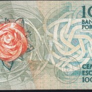 100 Escudos 1987 Fernando Pessoa 12/02/1987, 100$00 Cem Escudos 12/02/1987 Chapa:9 Banco de Portugal, (C), Pick 179b