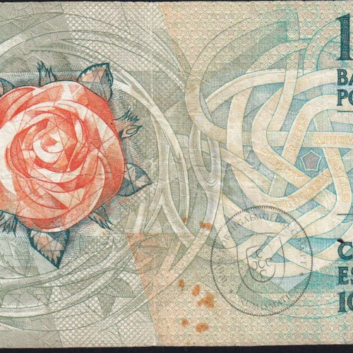 100 Escudos 1987 Fernando Pessoa 12/02/1987, 100$00 Cem Escudos 12/02/1987 Chapa:9 Banco de Portugal, (C), Pick 179b