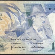100 Escudos 1988 Fernando Pessoa 24/11/1988, 100$00 Cem Escudos 24/11/1988 Chapa:9 Banco de Portugal, (C), Pick 179f