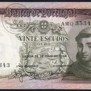 20 Escudos Banknote 1964 Saint Anthony, 20$00 26/05/1964 Plate: 7 - Bank of Portugal (Little Circulated), Pick 167