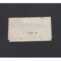 Carta Pré-Filatélica circulada de Celorico "SELORICO" para Lisboa datada de 27-06-1836