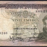 20 Escudos Banknote 1964 Saint Anthony, 20$00 26/05/1964 Plate: 7 - Bank of Portugal (Circulated), Pick 167
