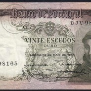 20 Escudos Banknote 1964 Saint Anthony, 20$00 26/05/1964 Plate: 7 - Bank of Portugal (Circulated), Pick 167
