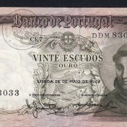 Nota de 20 Escudos 1964 Santo António, 20$00 26/05/1964 Chapa: 7 - Banco de Portugal (Circulada), Pick 167