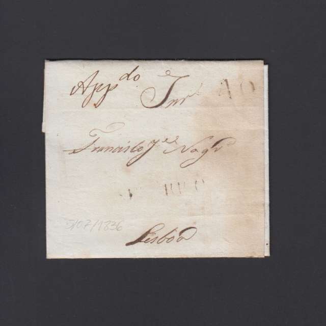 Carta Pré-Filatélica circulada de Celorico "SELORICO" para Lisboa datada de 05-07-1836