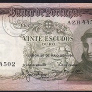 20 Escudos Banknote 1964 Saint Anthony, 20$00 26/05/1964 Plate: 7 - Bank of Portugal (Little Circulated), Pick 167