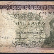 Nota de 20 Escudos 1964 Santo António, 20$00 26/05/1964 Chapa: 7 - Banco de Portugal (Circulada), Pick 167