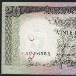 20 Escudos Banknote 1964 Saint Anthony, 20$00 26/05/1964 Plate: 7 - Bank of Portugal (Circulated), Pick 167