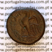 Moeda Hemiobol de Bronze (AE17), Ptolemeu II Filadelfo (285–246 a.C.), Reino Ptolemaico, Alexandria, Egito
