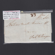Carta Pré-Filatélica circulada de Celorico "SELORICO" para Vale de Remígio datada de 28-10-1837