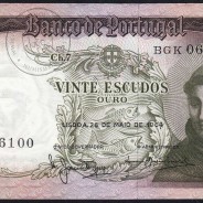 20 Escudos Banknote 1964 Saint Anthony, 20$00 26/05/1964 Plate: 7 - Bank of Portugal (Little Circulated), Pick 167