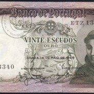 20 Escudos Banknote 1964 Saint Anthony, 20$00 26/05/1964 Plate: 7 - Bank of Portugal (Little Circulated), Pick 167