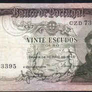 20 Escudos Banknote 1964 Saint Anthony, 20$00 26/05/1964 Plate: 7 - Bank of Portugal (Circulated), Pick 167