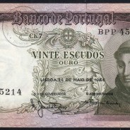 20 Escudos Banknote 1964 Saint Anthony, 20$00 26/05/1964 Plate: 7 - Bank of Portugal (Little Circulated), Pick 167
