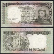 20 Escudos Banknote 1964 Saint Anthony, 20$00 26/05/1964 Plate: 7 - Bank of Portugal (Little Circulated), Pick 167
