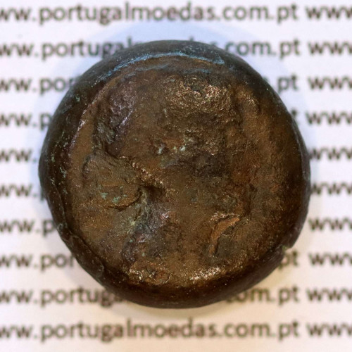 Bronze coin, Obol (AE20), Cleopatra VII, Thea Neotera (51–30 BC), ΚΛΕΟΠΑΤΡΑΣ ΒΑΣΙΛΙΣΣΗΣ, Ptolemaic Kingdom, Alexandria, Egypt