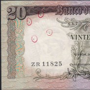 Signature variant - 20 Escudos note 1964 Santo António, 26/05/1964 Plate: 7 - Bank of Portugal (circulated), Pick 167