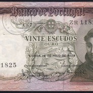 Signature variant - 20 Escudos note 1964 Santo António, 26/05/1964 Plate: 7 - Bank of Portugal (circulated), Pick 167