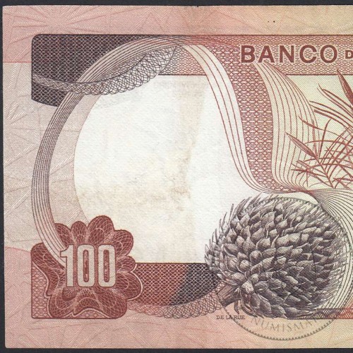 Capicua - Nota de 100 Escudos 1972 Marechal Carmona, 100$00 24/11/1972 - Banco de Angola (Circulada), Pick 101