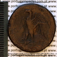 Diobol de Bronze (AE26), 13,12 g., Ptolemeu I Sóter (305–282 a.C.), Oficina - A, ΠTOΛΕΜΑΙΟΥ ΒΑΣΙΛΕΩΣ, Reino Ptolemaico, Egito